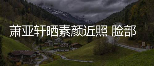 部贴布曾被狗近照萧亚轩晒着纱咬伤 脸素颜