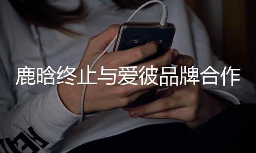 彼品工作系 牌合终止作关与爱鹿晗室发声明